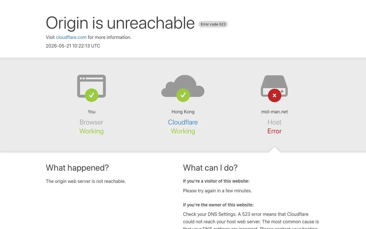 Mid-Man business homepage